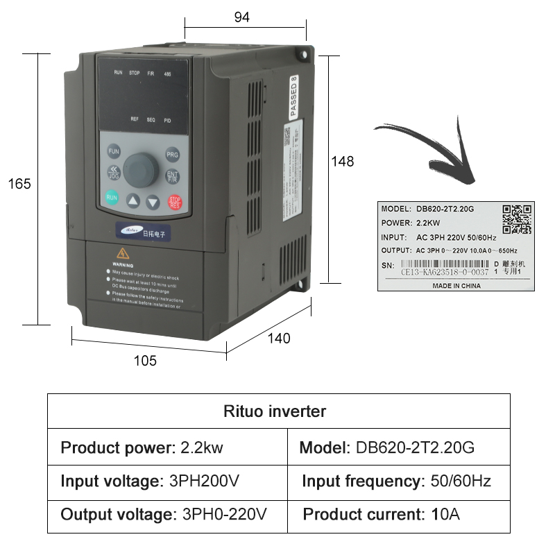 2.2kw Water-Cooled Spindle Kit - 2.2Kw Water Cooled Spindle Kit Vfd recension och pris